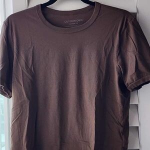 Outerknown Chocolate Brown Short Sleeve Tee